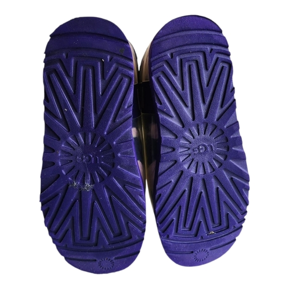 UGG CLASSIC CLEAR MINI MARBLE VIOLET NIGHT WATERPROOF FUR BOOT SIZE 7 WOMEN - Picture 4 of 10